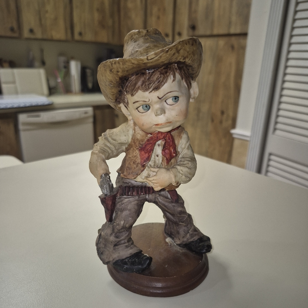 Vintage Florence Guiseppe Armani Limited Edition 1980 Cow Boy Figurine